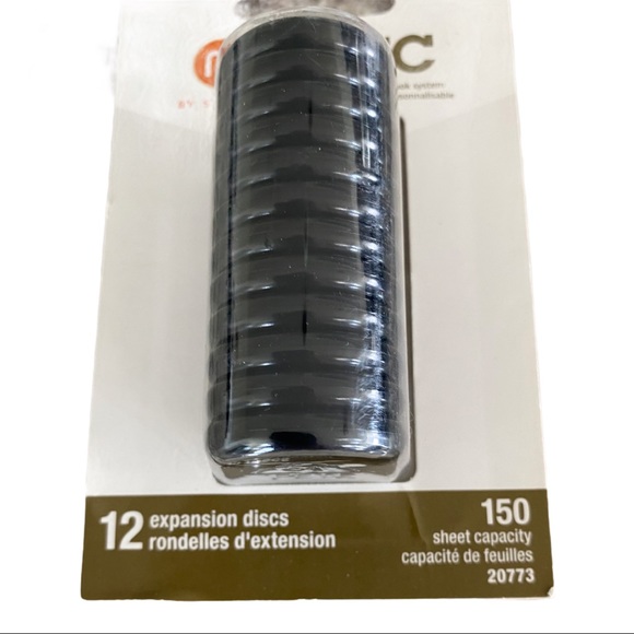 New STAPLES ARC Black 1” DISC Notebook System 12 - Picture 2 of 3